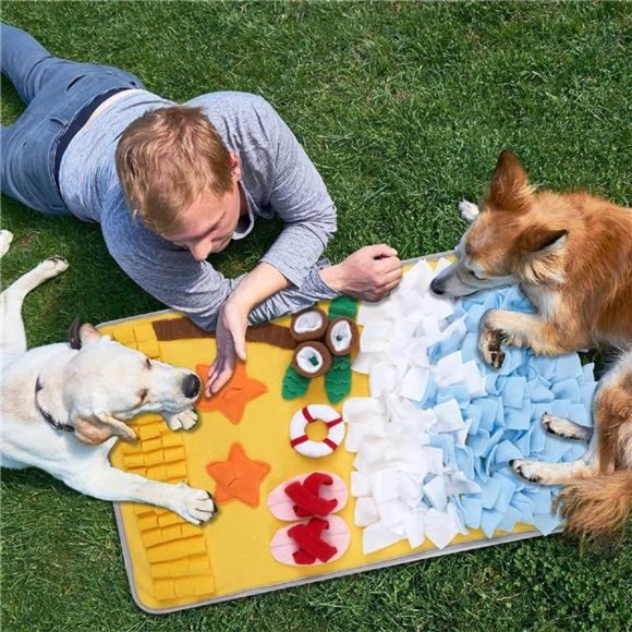 Snuffle Mat for Large Dogs Sniff Mat for Cats, Dog Enrichment Toys, Puzzle Toys - Picture 7 of 7